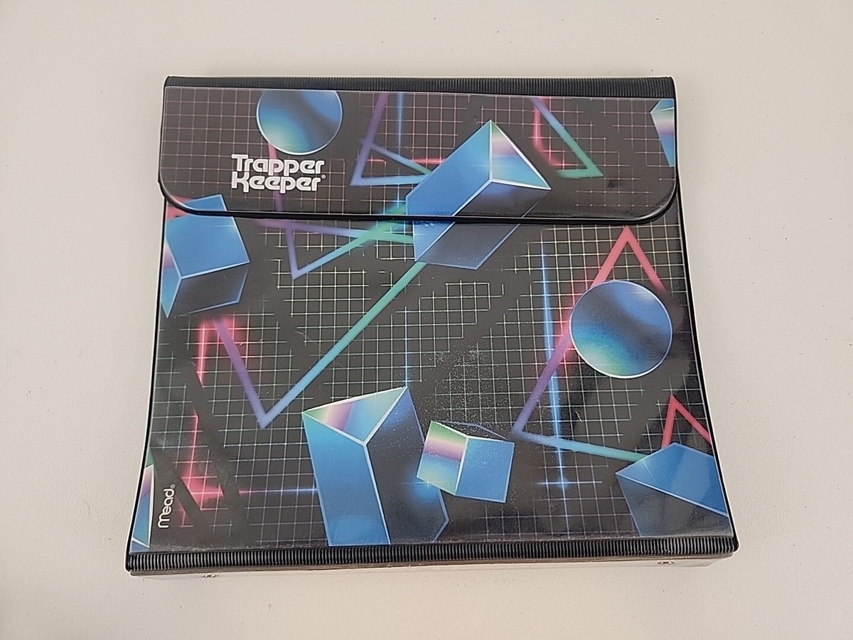 Vintage Mead Trapper Keeper Binder 1 Inch 3D Shapes 80's-90's | eBay