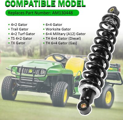 John Deere AM130448 Shock Absorber - Black, Set of 2 for
