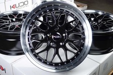 Flow Formed Kudo Racing Wheels 18x8 Black 5x120 Rims Bmw 325 328 330 335 340 X1 Flow Formed Kudo Racing Wheels 18x8 Black 5x120 Rims Bmw 325 328 330 335 340 X1