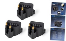 Set of 3 Ignition Coil Pack Compatible with Buick 3 Black Ignition Coil Packs