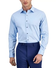 Alfani Men's Regular-Fit Solid Dress  Horizon Blue 15/15.5 32/33 100173539MN