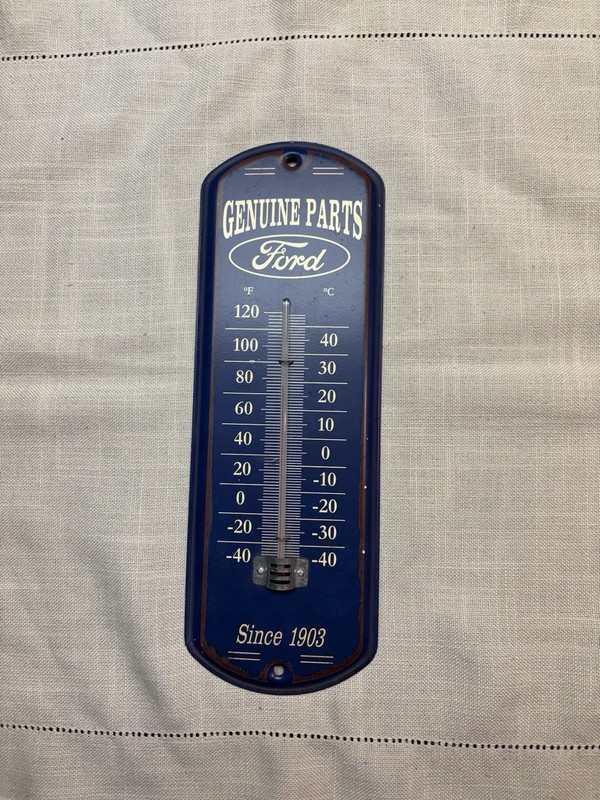 Genuine Parts Ford Metal Thermometer blue since 1903 Original product  Super!!!