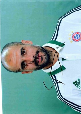 Original Autogramm Josep ?Pep? Guardiola Sala /// Autograph signiert signed sign