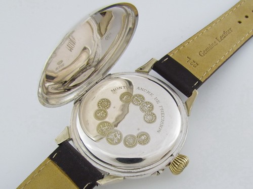 Alpina Hundius U-boat Flotilla Kriegsmarine WWII Vintage Swiss Silver Men Watch - Picture 8 of 14