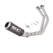 Full System for Yamaha FZ07 YZF R7 XSR700 2015-2025 Exhaust Header Muffler Pipe