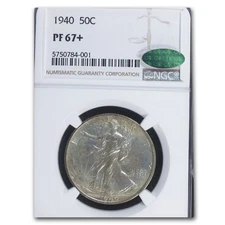 1940 Walking Liberty Half Dollar PF-67+ NGC CAC