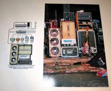 Jerry Garcia Guitar Rig 1985 Grateful Dead Poster McIntosh Tube, JBL 19"x13"