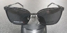 TAKUMI Aspex TK1314 Black  Eyeglasses Frame & Polarized Sunglasses Clip Sz 53 16