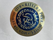 Vintage RITTERS PARK HOTEL Decal Bad-Nauheim, Germany 4X4