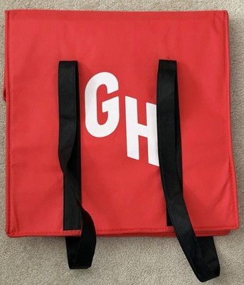 Grub Hub Red Insulated Food Delivery Bag 19''x19''x9''