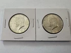1964 Kennedy Half Dollar Lot Of 2 90% Silver AU About Uncirculated 🪙🔥TWO Coins