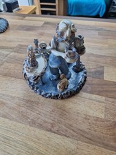 Handmade Scupture Of Man Making Pots By Hilary Brock