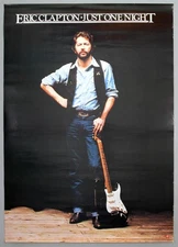 ERIC CLAPTON – rare vintage original 1980 RSO promo poster *JUST ONE NIGHT*