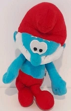 The Smurfs Papa Smurf Plush Toy  2011 23cm Tall 