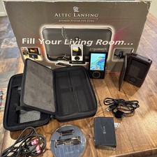 MICROSOFT ZUNE  80GB NEW BATTERY  Case Cables Dock and Altec Speaker Bundle