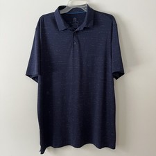 Champion Short Sleeve Quick-Dry Polo Shirt Men's XL Navy Blue Golf Athletic