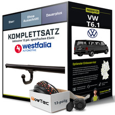 Für VW T6.1 California Camper Anhängerkupplung starr +eSatz 13pol 10.19- NEU AHK