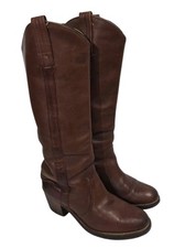 Frye Campus Boots Women's Size 6.5 M Saddle Brown Tall Pull On Vintage USA 8555