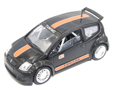 1:43 Modell Ctroen C2 Tuning schwarz Solido