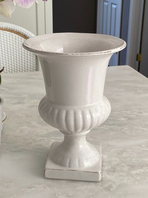 White Ceramic Urn Vase