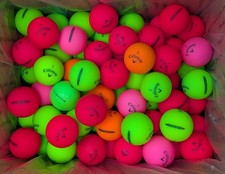 100 Callaway Supersoft Red Green Pink Orange 5A/4A Near Mint Used Golf Balls