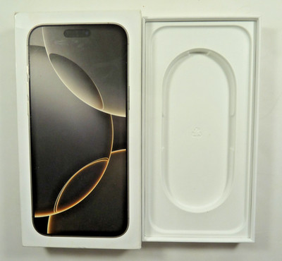 Original Apple iPhone 16 Pro Max Desert Titanium Empty Box Only