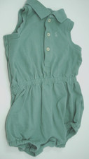Ralph Lauren Infant Girl Sage Green One Piece Romper Size 3 Months NEW