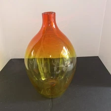 HTF Blenko 626M MCM Decanter c.1964 Joel Myers. Tangerine. No stopper. 