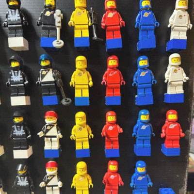 3X LEGO Space Minifigure Astronaut Alien Bulk Lot of Space Minifigs Classic Mint