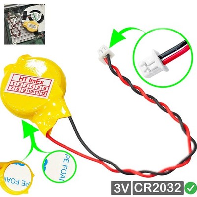 CR2032 CMOS-Batterie mit Steckerkabel für Intel QBi-4200A Embedded Compact Board