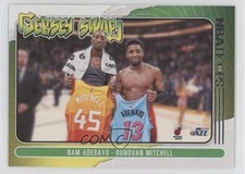 2020-21 Panini NBA Hoops Jersey Swap Bam Adebayo Donovan Mitchell #8 n8q