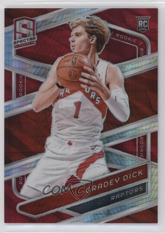 2023-24 Panini Spectra Rookies International Red Prizm Gradey Dick #153 1cc0
