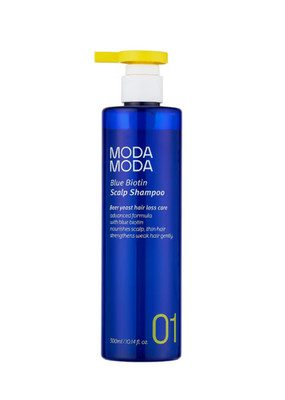 MODA MODA Blue Biotin Scalp Shampoo 300ml Hair Loss Relief From Korea