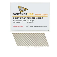 1-1/2" ANGLE FINISH NAILS 16GA 316SS 2,000ct | MPDA-112B2