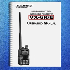 YAESU VX-6R Transceiver User Operation Manual Instructions - TOUGH COIL BINDING