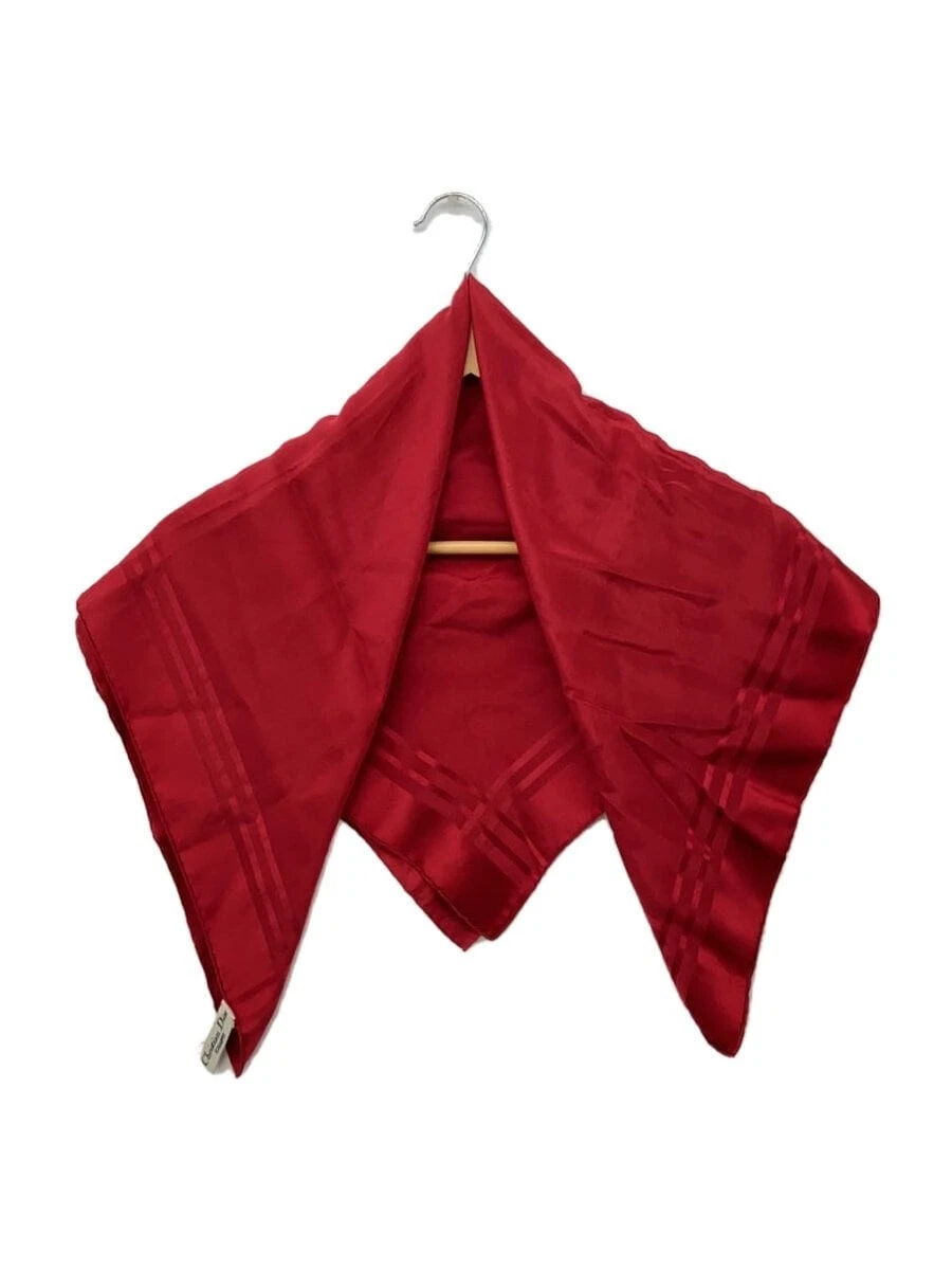 Foulard Christian Dior soie ROUGE uni femme
