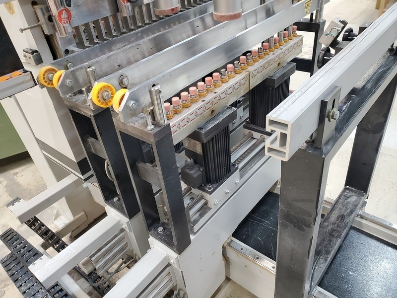 Multi spindle drill press, Six-row woodworking drill, Boring machnine