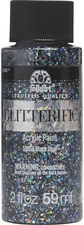 FolkArt Glitterific Glitter Paint 2oz-Black Opal