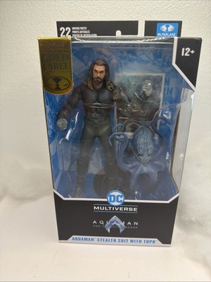 McFarlane DC Multiverse Aquaman Stealth Suit ( Lost Kingdom) Figure New GOLD