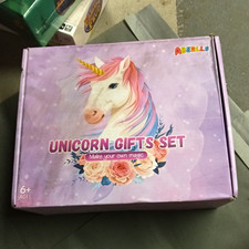 ABERLLS Unicorn Gifts Set Make Your Own Magic Kids Craft Kit Plush Star Pink
