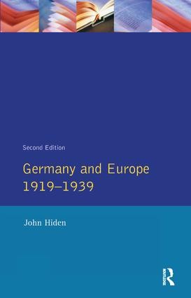 Germany and Europe 1919-1939 - 2nd Edition