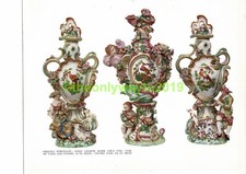 Chelsea Porcelain Vases, c1760, Illustration / Print, 1934
