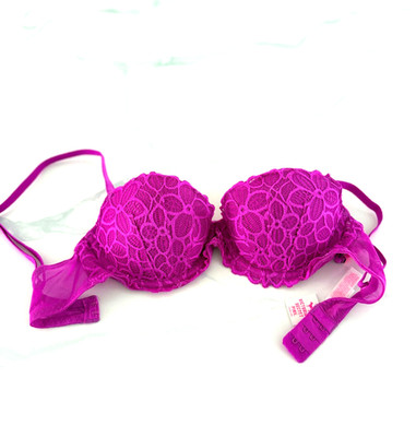 Victoria's Secret PINK Date Lace Push-Up Bra Bright Berry