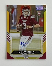 K.J. Costello 2021 Score #391 Gold Zone #d /50 RC Auto 💥 01/50 💥