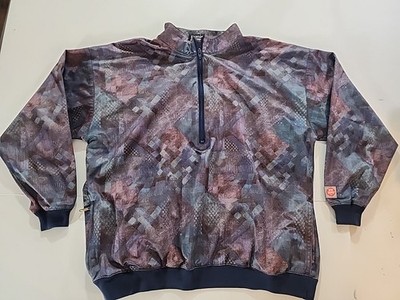 Etonic Windstopper Gore Golf Pullover Windbreaker Jacket Men's Large Vintage Y2K