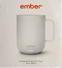 BRAND NEW Ember Temperature Control 10 oz Smart Mug 2 White CM19 SEALED