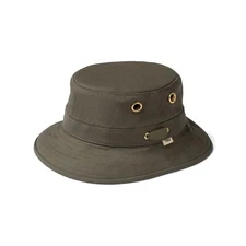 Tilley unisex adult Iconic T1 Bucket Hat, Olive, 7.875 US