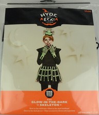 Kids Glow in the Dark Skeleton Halloween Costume Set - Hyde  EEK - One Size