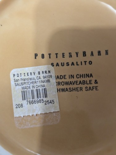 Pottery Barn Sausalito Krug Geschirr gelb - Bild 5 von 5