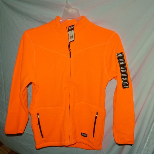 Womens Walls Legend Blaze Orange Fleece Full Zip Jacket Size Medium
